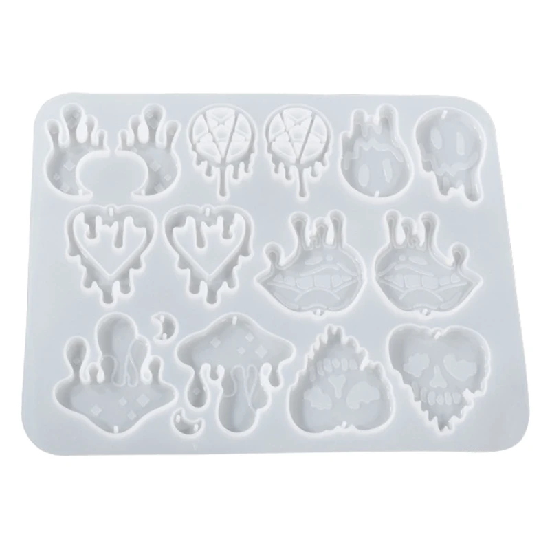 

Tears Moon Mushroom Keychain Silicone Mold Crystal Epoxy Diy Earrings Decorative Pendants Jewelry Mold for DIY Crafts