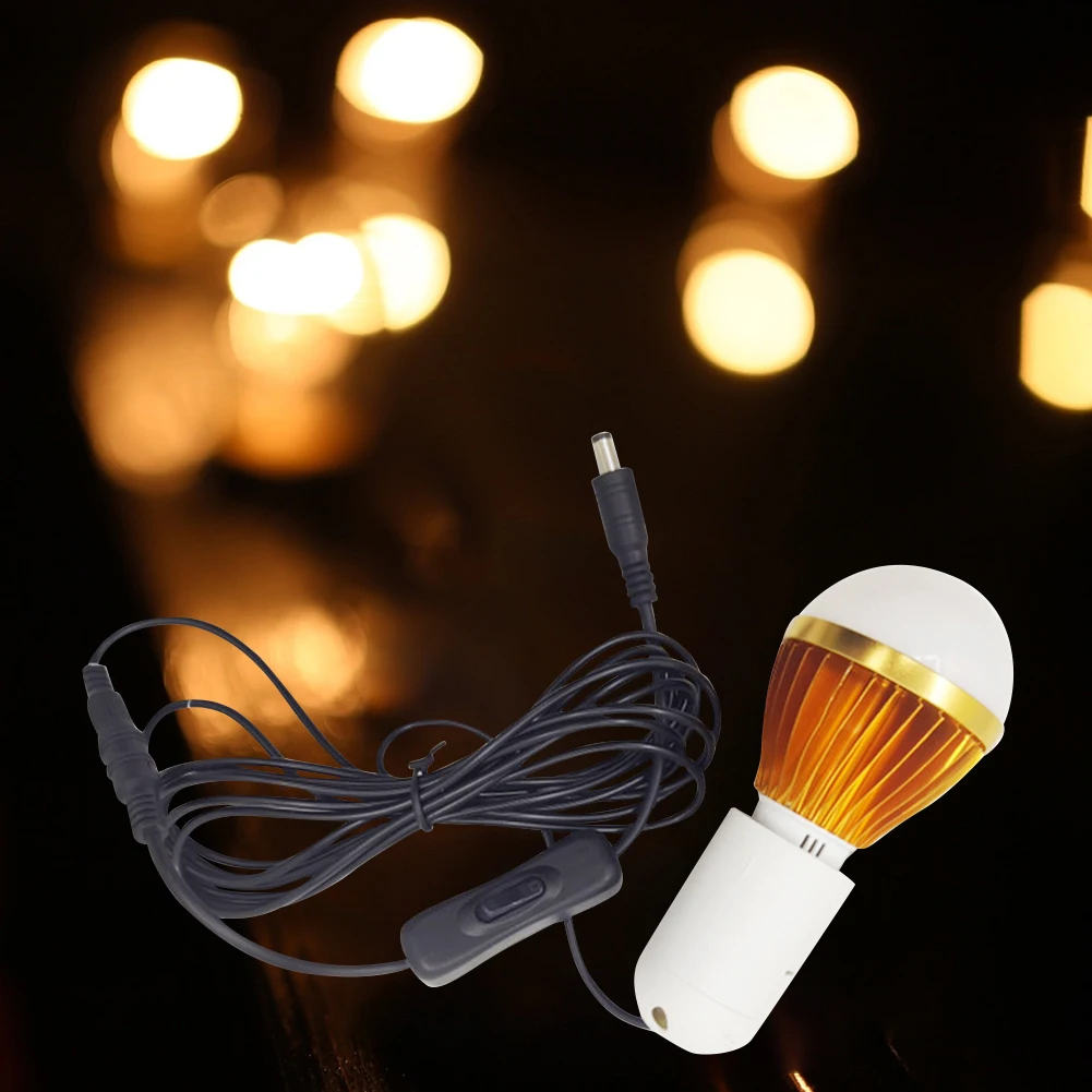 

12V 5W Book Reading Night Light with Switch Button Camp Lamp Light Energy-saving Eco-friendly Multifunctional for Hiking Camping