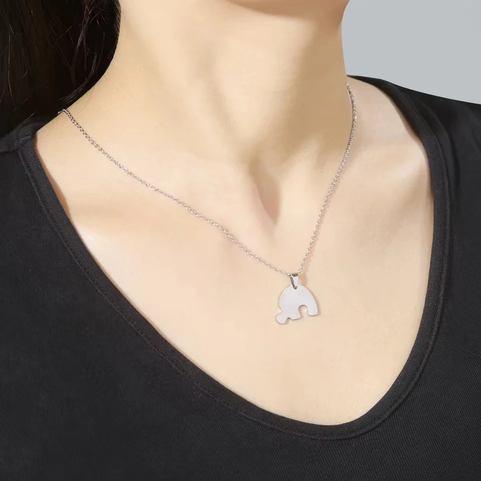 Женские кулоны Combination Heart Puzzles Ожерелье из нержавеющей стали для девочек Семейные