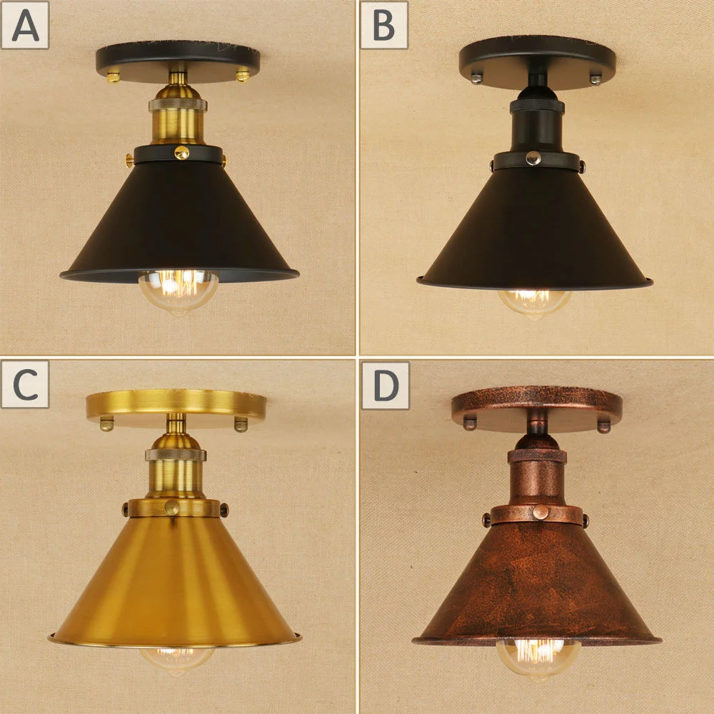 Винтажная Подвесная лампа в стиле ретро Лофт Светодиодная E27 переменный ток 110 В
