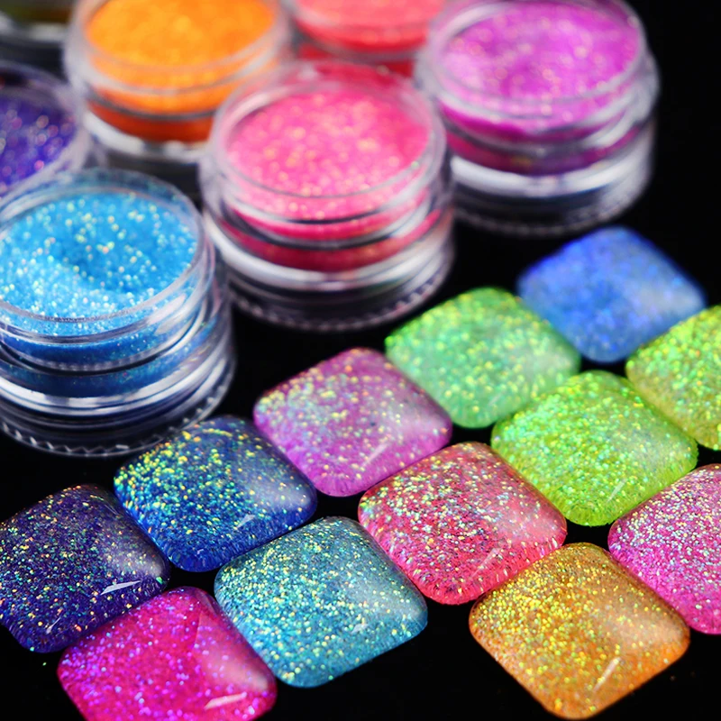 

6 шт./партия переливающийся пигмент из блестящей эпоксидной смолы, наполнитель из эпоксидной смолы, хлопья из смолы, подвеска, УФ силиконова...