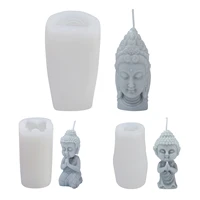 buddha soap mold silicone handmade plaster craft candle making molds handmade crafting mold for crayon beeswax lotion bars