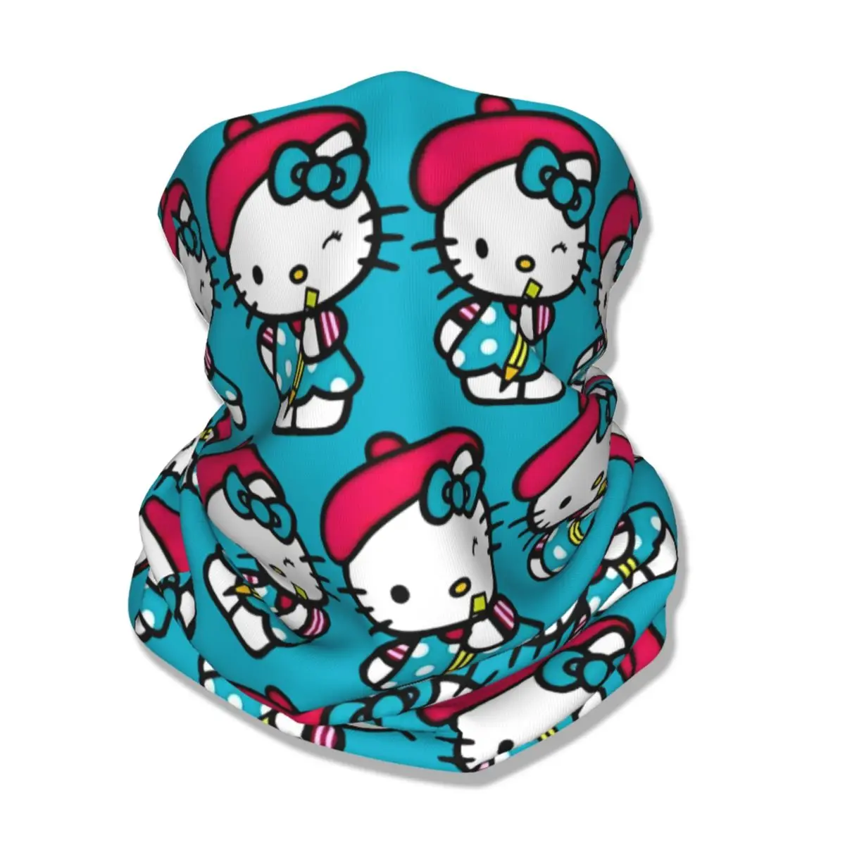Спортивная Балаклава на открытом воздухе Hello Kitty велосипедная маска дышащая