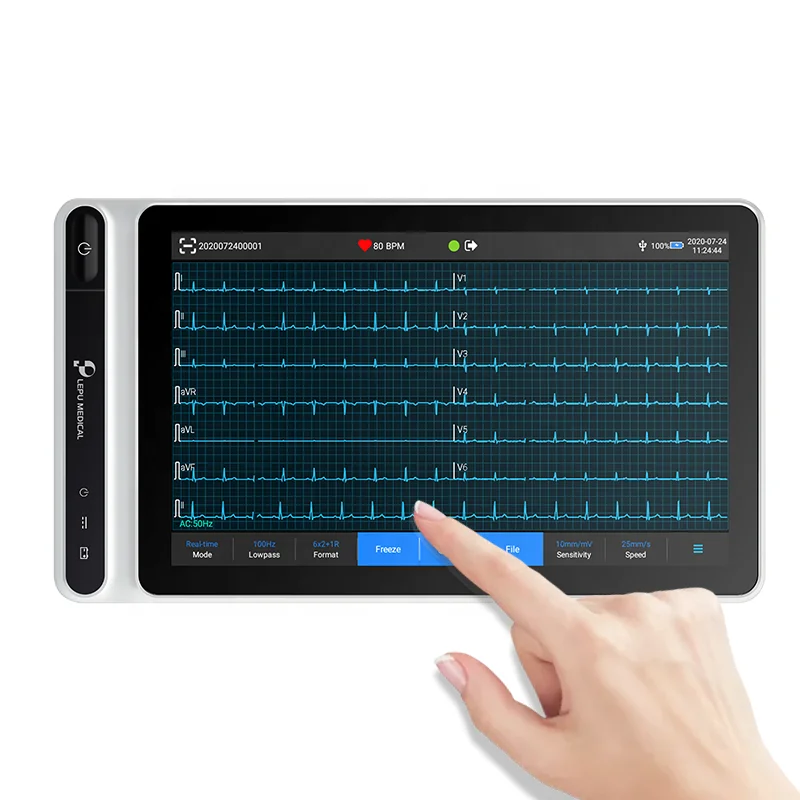 

Portable ecg machine with analyzer 12 channel