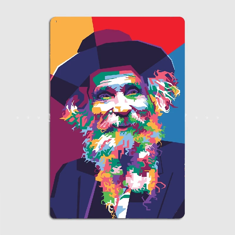 

Aharon Yehuda Leib Shteinman Metal Plate Tin Sign Plaque Vintage Restaurant Home Cafe Kitchen Poster Wall Decor Accessories