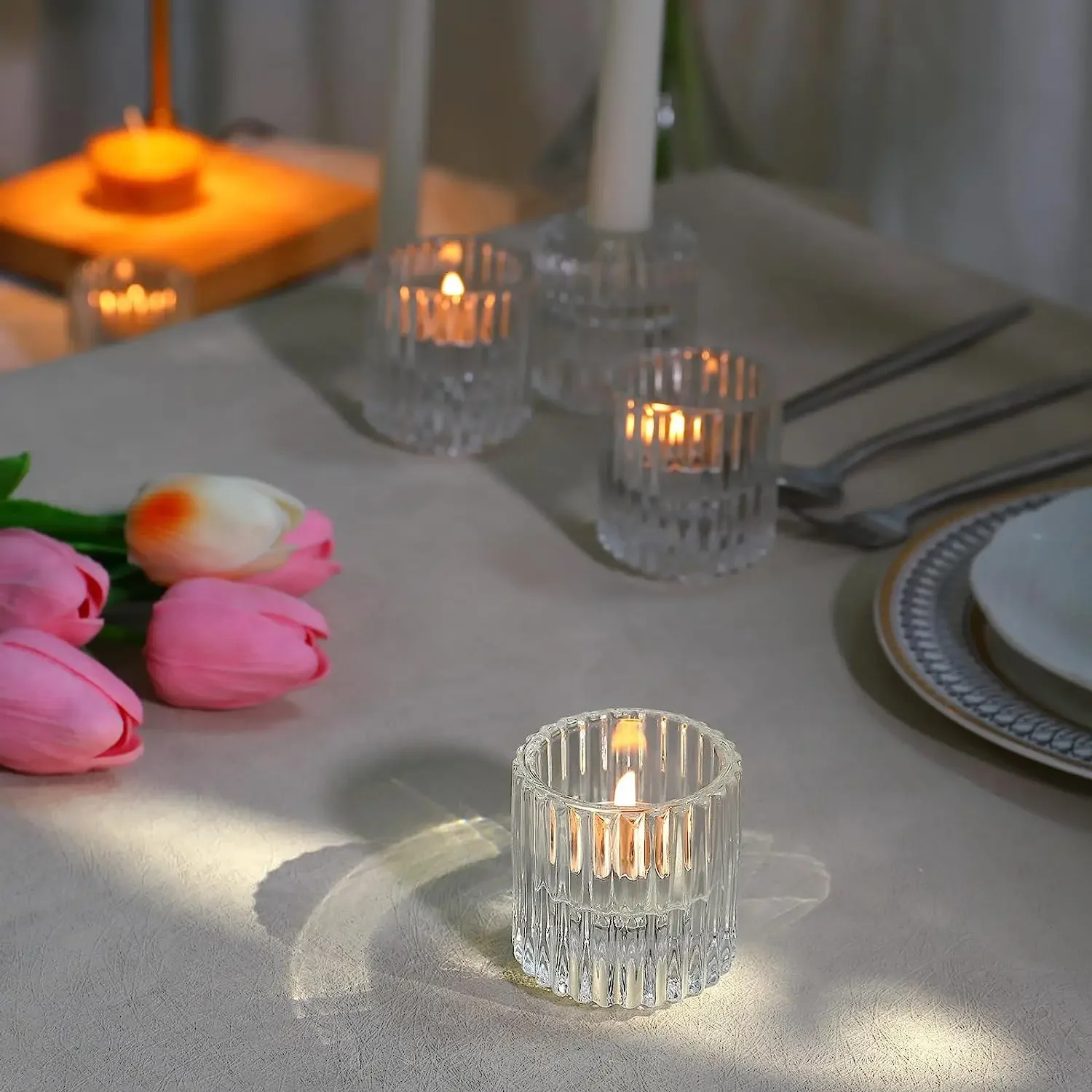 6 шт./упаковка свечи в виде конуса