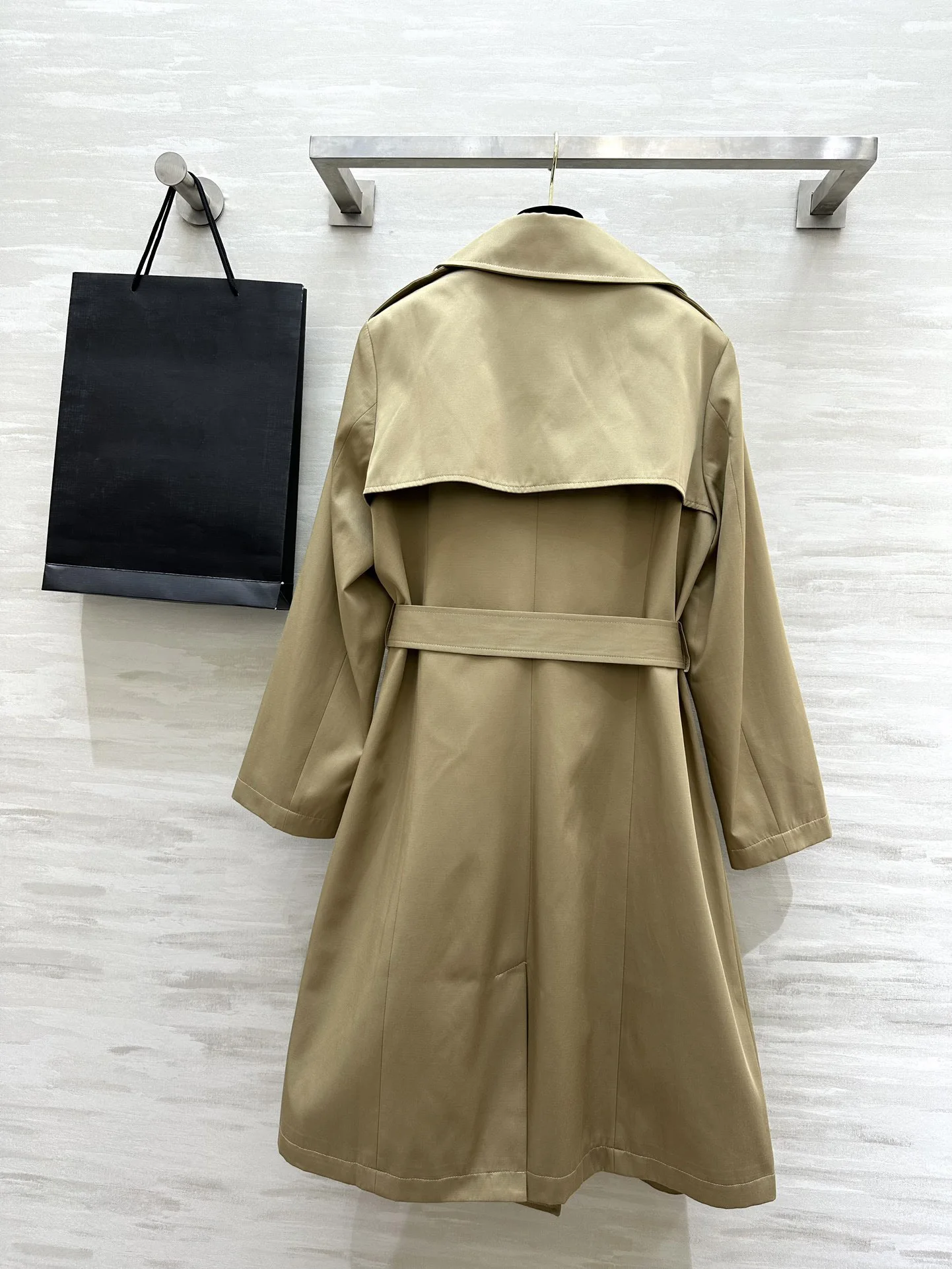 Осенне-зимний новый классический двубортный длинный плащ в стиле ретро