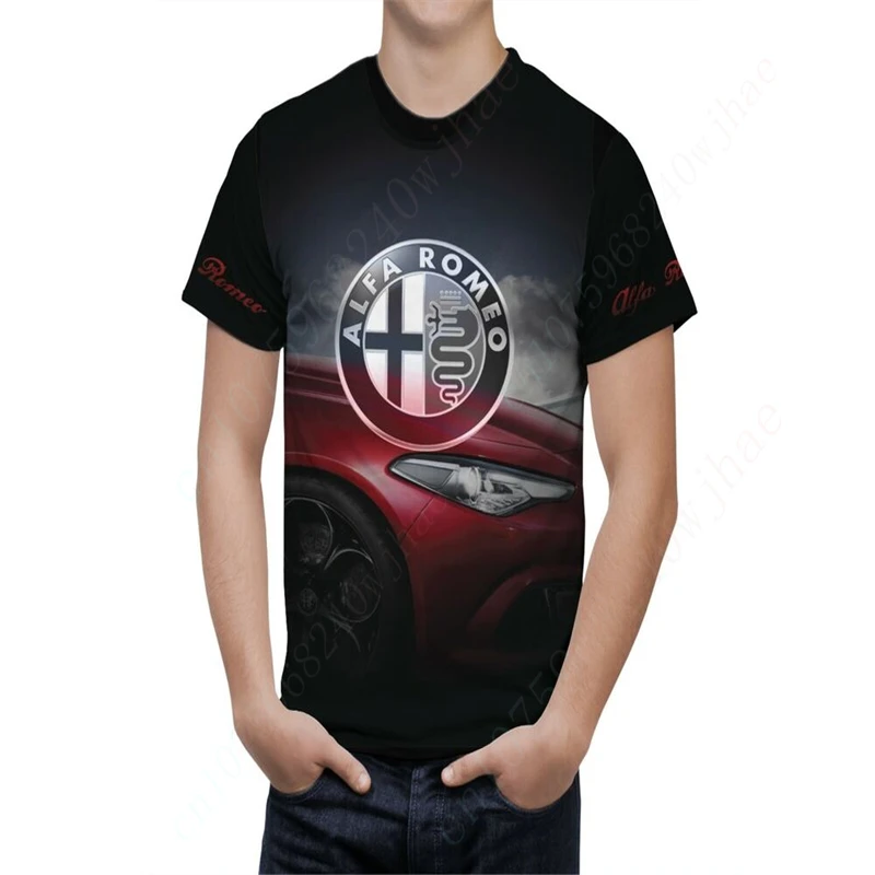 

Alfa Romeo Unisex Clothing Harajuku Oversized T-shirt Anime T Shirt For Men Women Quick Drying Short Sleeve Top Casual T-shirts