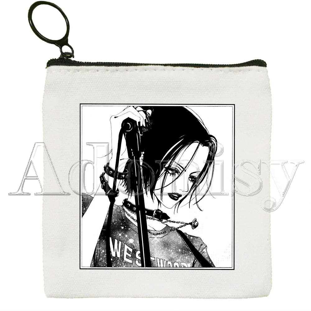 NANA Osaki Manga Anime Japanese The Black Stones Key Coin Purse Wallet for Teenager Cartoon Cute Credit Card Bag