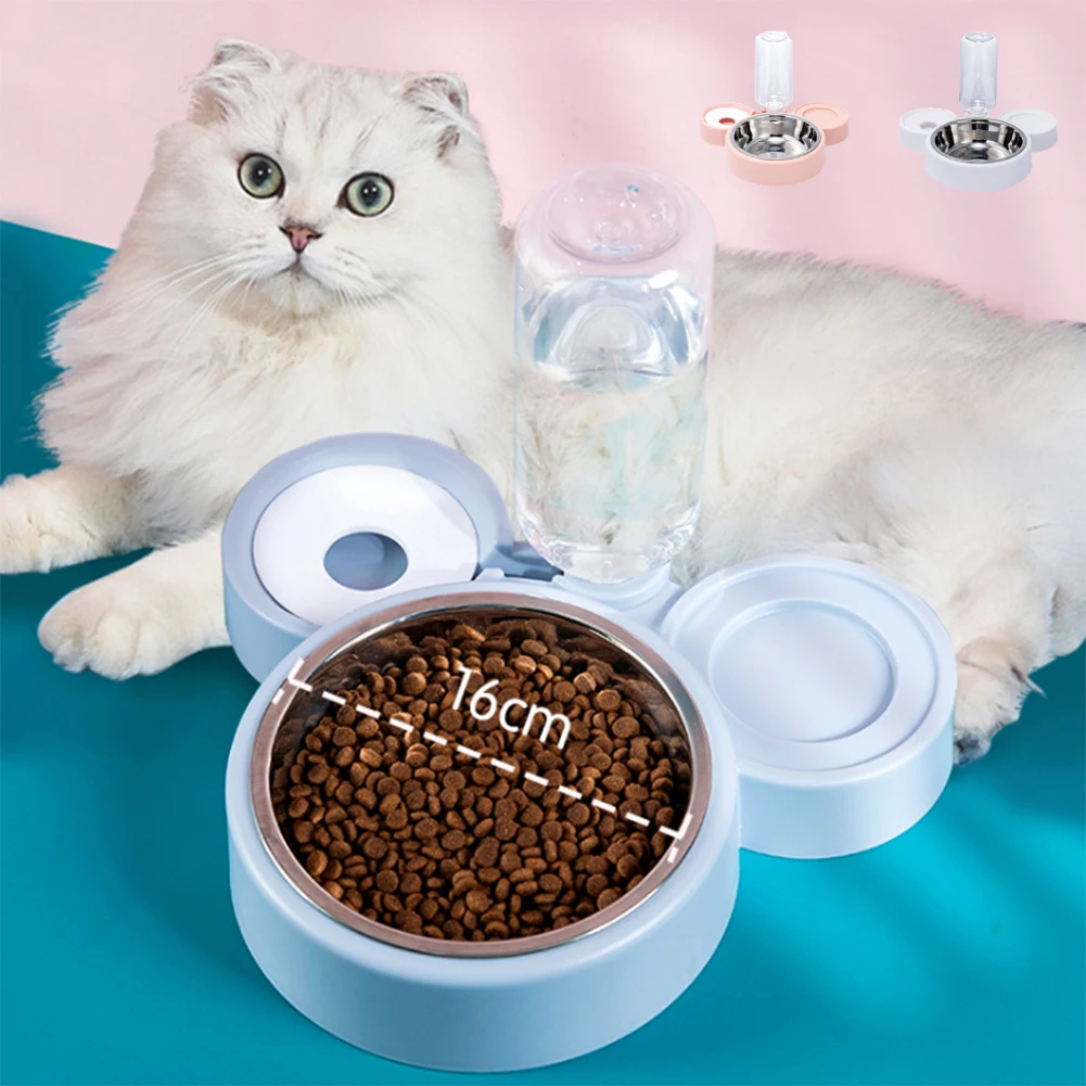 

Автоматическая поилка для кошек и собак, нескользящая прочная легко моющаяся миска для еды, товары для кормления питомцев