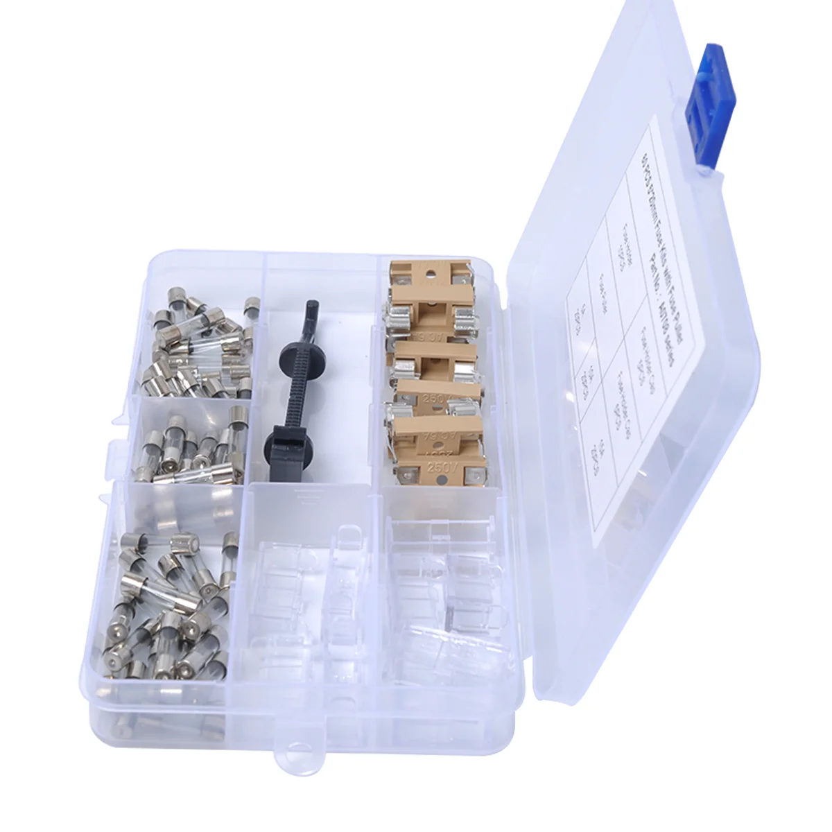 

70-in-1 6A PCB Vehicle Car Fuse Holder Fuse Box with 5 x 20mm Fuses Set Kit