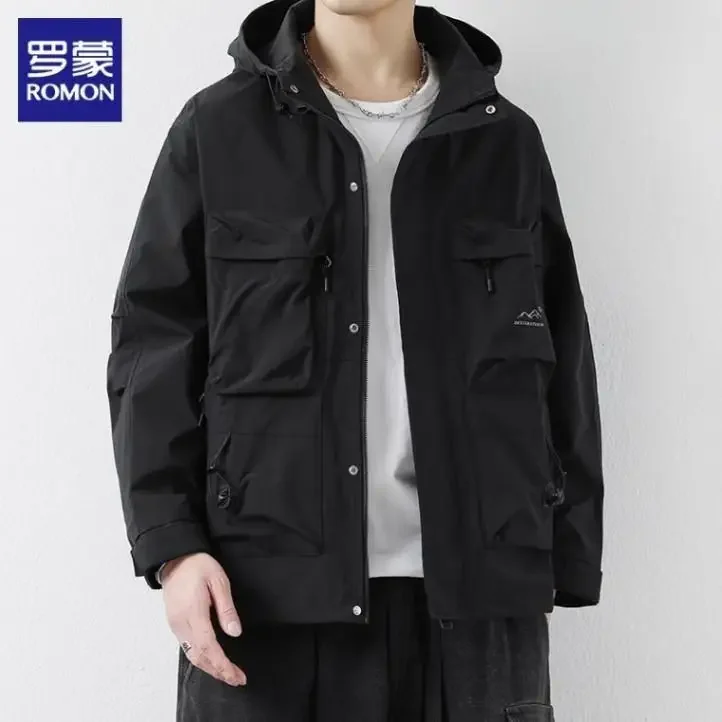 Осенне-зимняя мужская рабочая одежда универсальная модная куртка с капюшоном и