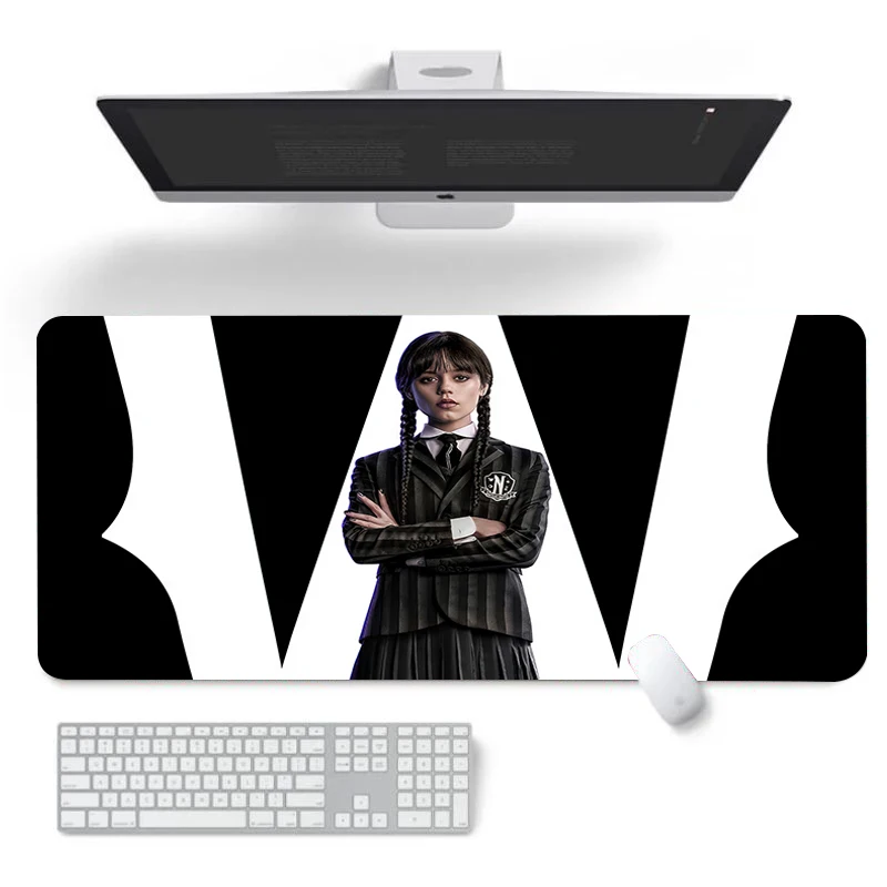 

Wednesday Addams Moused Pad Mouse Keyboard Gaming Mats Gamer Cabinet Large Desk Mat Mousepad Xxl Deskpad Deskmat Computer Tables