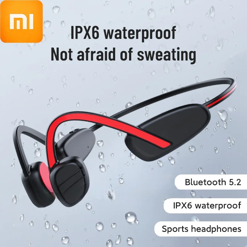 

Xiaomi Portable Bluetooth Bone Conduction Earphones for Sports Running IPX6 Waterproof with Mic Bone Conduction Headphones