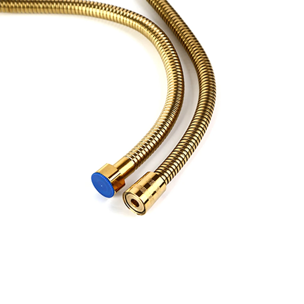 Золотой шланг для душа Burshed фитинг ванной комнаты гибкая трубка из нержавеющей