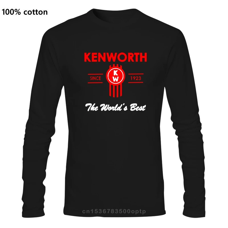 

Mens Clothing Kenworth Truck Logo Trucker Car Auto Black White T-shirt Mens Tee Shirt Cool T Shirts Tops Clothing