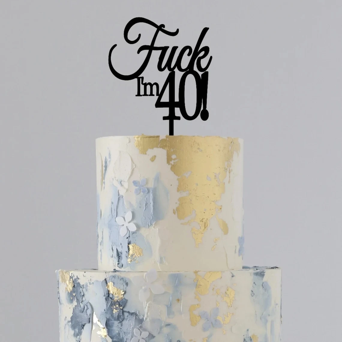

I'm 40 Happy birthday cake topper，Cake decoration for 40th birthday party，Birthday anniversar cake topper,Gift for the 40th