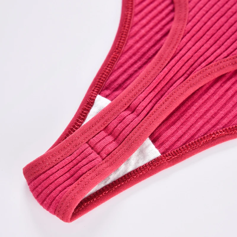 3 шт. хлопковые антибактериальные женские трусики однотонные стринги