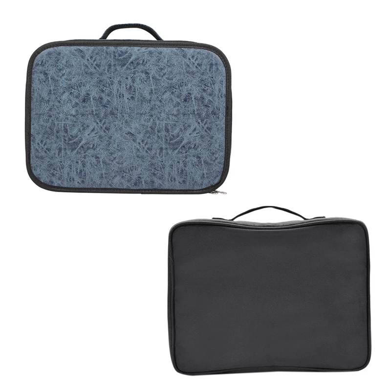 

2-Layer Salon Barber Hair Scissors Bag Hair Cutting Shear Comb Clips Organizer Large Capacity Bag