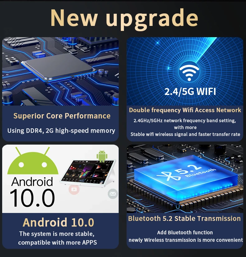 Караоке-плеер InAndOn 15 6 дюйма 1 т 4 в выход 4k доступная домашняя система KTV умная для