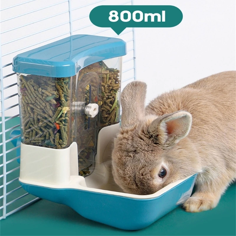 

Food Feeder for Rabbit Large Capacity for Guinea Pigs Rabbit Chinchilla Bunny Food Supplies Cage Mount DropShip