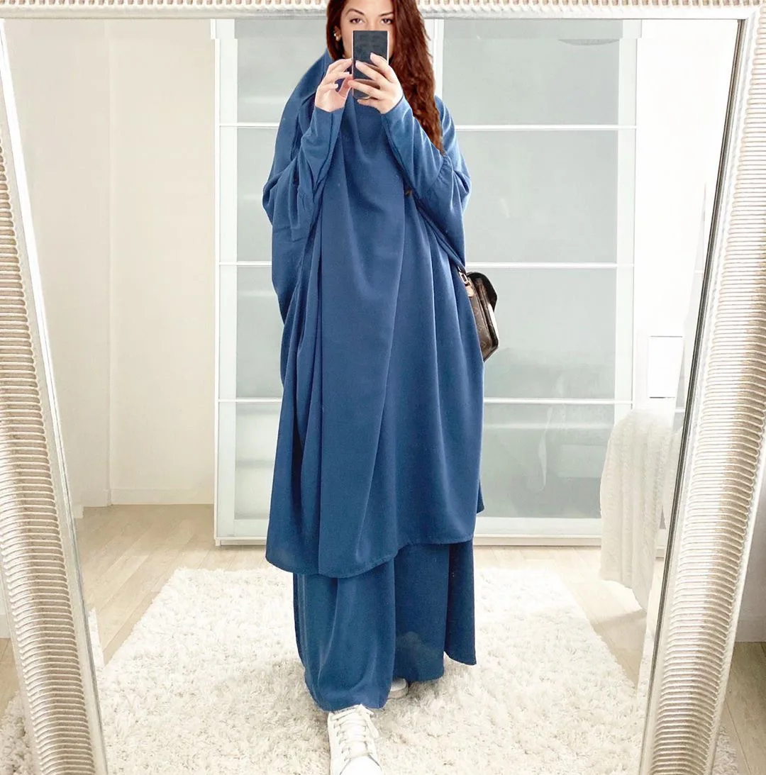 Abaya For Women Eid Kaftan Dubai Turkey Muslim Sets Islam Robe African Dress Ramadan Clothing Hijab Caftan Fashion Prayer Khimar