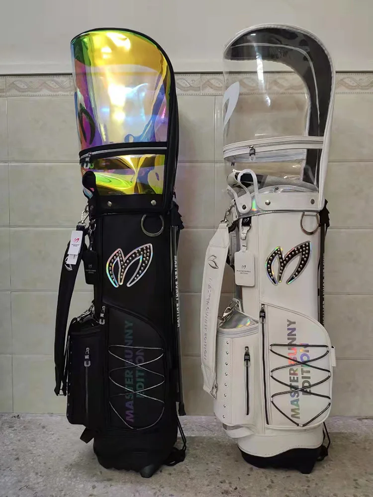 

Master Bunny Edition Golf Bag Bracket Bag Package Black White Color Men Lady Sports Golf Clubs Caddy Bag