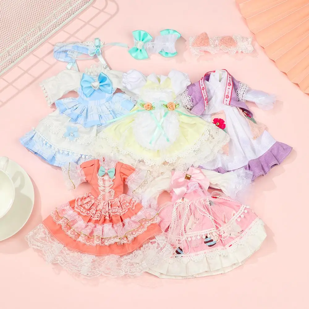 

Платье для куклы 30 см, 12 дюймов, костюм с юбкой, летние игрушки, одежда, одежда, платье, игрушки, кружевная юбка, ткань, наряд, аксессуары для кукол