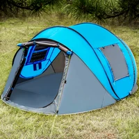 outdoor camping tent quick camping tent launch hiking automatic season family party beach large space