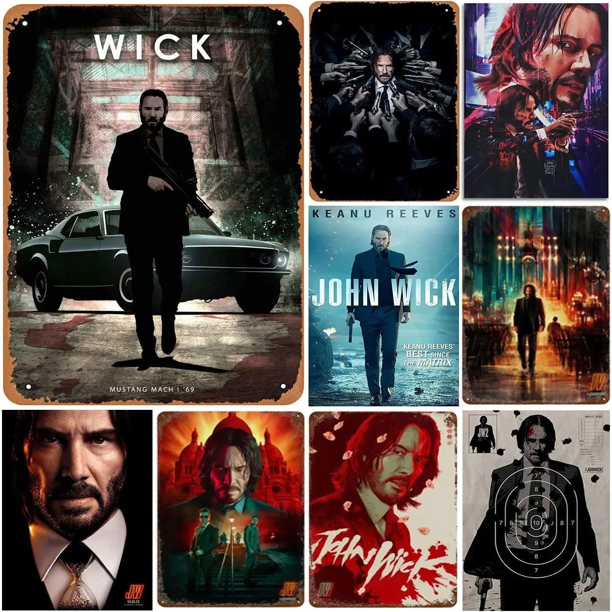 Старый фильм металлические жестяные знаки видеостена украшение табличка