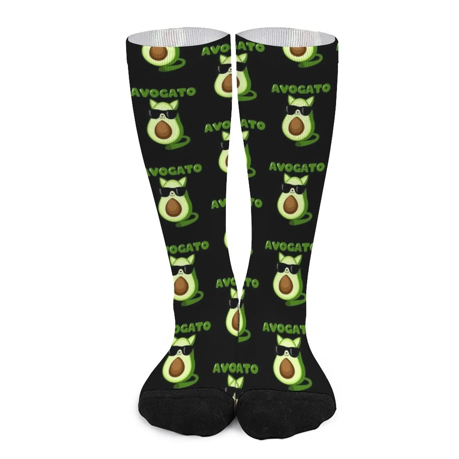 Носки Avogato мужские компрессионные смешные с авокадо кошкой для влюбленных