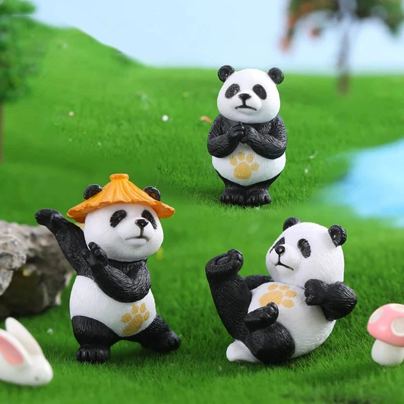 Декоративная сувенирная мини-статуя в виде мультяшного кунг-фу панды для