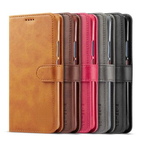 

Leather Phone Case for Samsung A12 S22 S21 FE A53 S10 Wallet Flip Cover