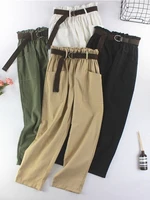 houzhou harajuku cargo pants women korean fashion vintage streetwear baggy casual green trousers loose female aesthetic 2022