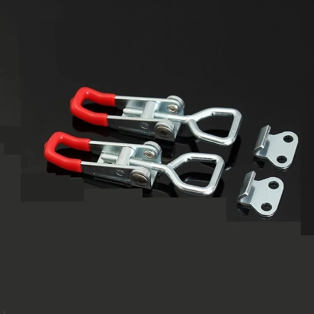 

2PC Hand Tool Toggle Clamp Horizontal Door Bolts Quick Release Tool MUMR999 Woodworking Saddle Clamp 100kg Holding Force