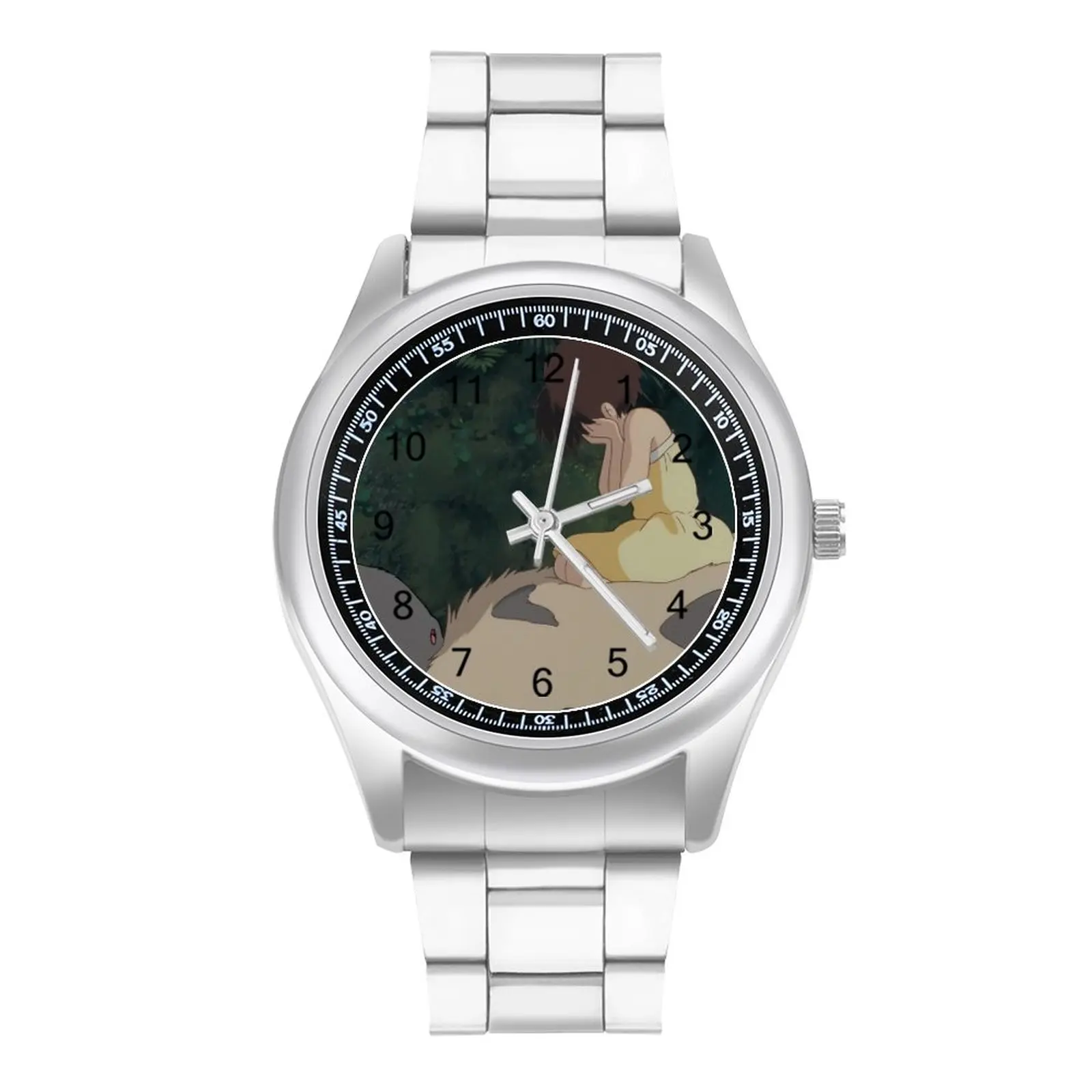 

Кварцевые часы My Neighbor Totoro Satsuki с плаканием на животе, наручные часы для сильных мальчиков, дизайнерские стальные деловые дешевые наручные ча...