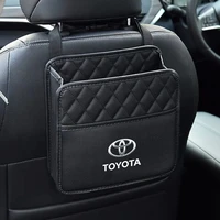 leather car seat back storage bag large capacity organize box interior accessories for toyota corolla yaris rav4 avensis auris