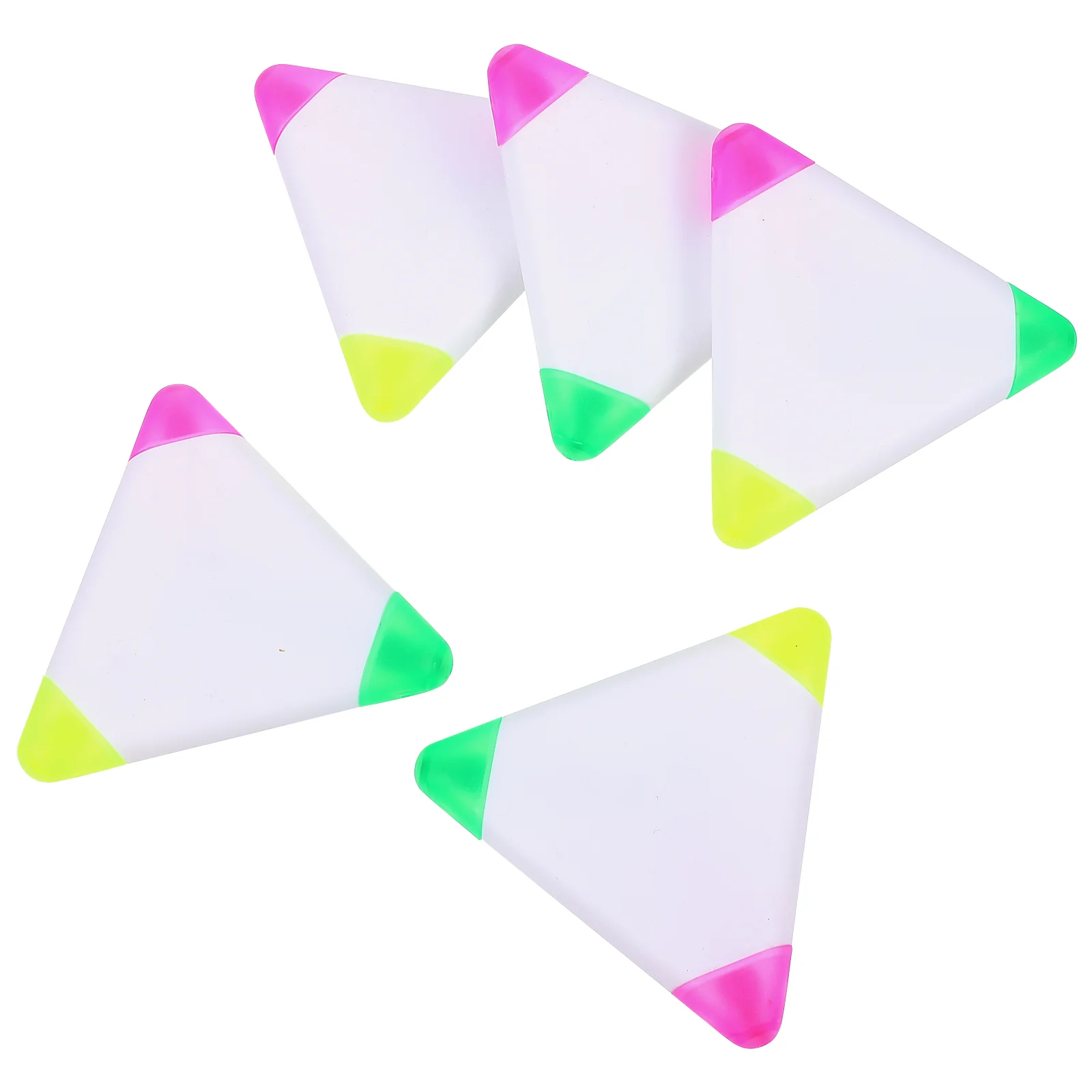 

5pcs Highlighter Triangle Fluorescent Marker Pens Office School Supplies