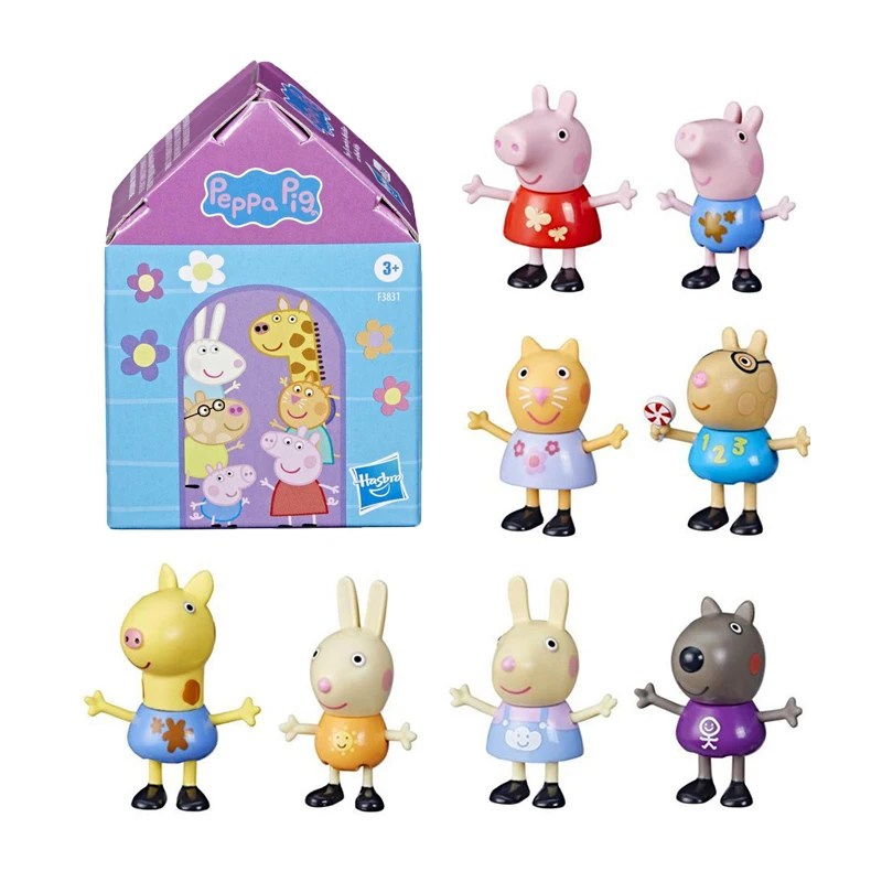 

Оригинальная Hasbro Свинка Пеппа интересные друзья сюрприз потайная Коробка Симпатичные кавайные Куклы Аниме Фигурки игрушки для детей Детск...