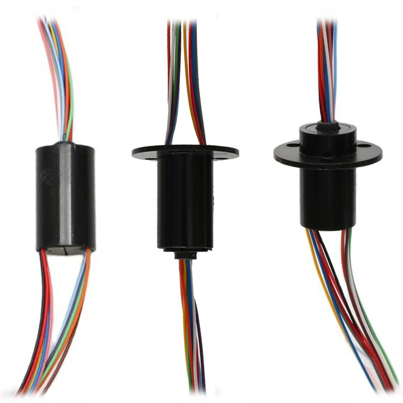 

1PCS Mini Electric Collecting Slip Ring Dia.12.5mm 12CH Wires 1.5A Slipring Rotary Conductive Joint Connector for PTZ Gimbal