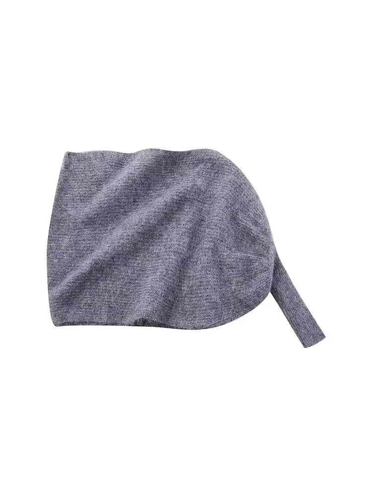 Nlzgmsj TRAF 2023 новый осенний женский односторонний рукав дизайн с открытыми плечами