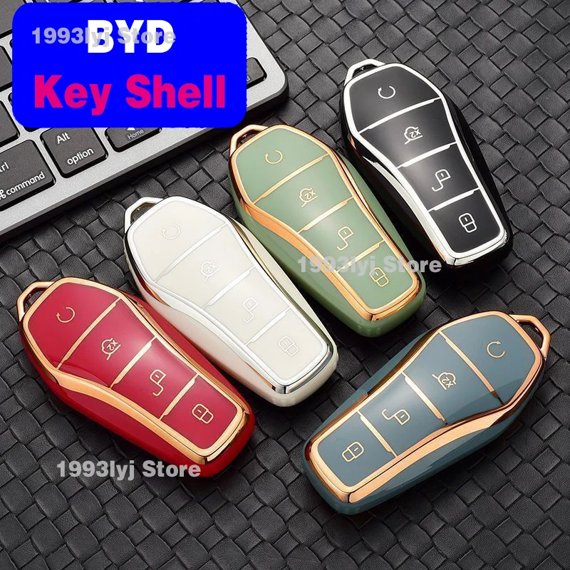 Автомобильный брелок для ключей BYD Atto 3 печать Seagull Dolphin Song Plus Pro силиконовый чехол