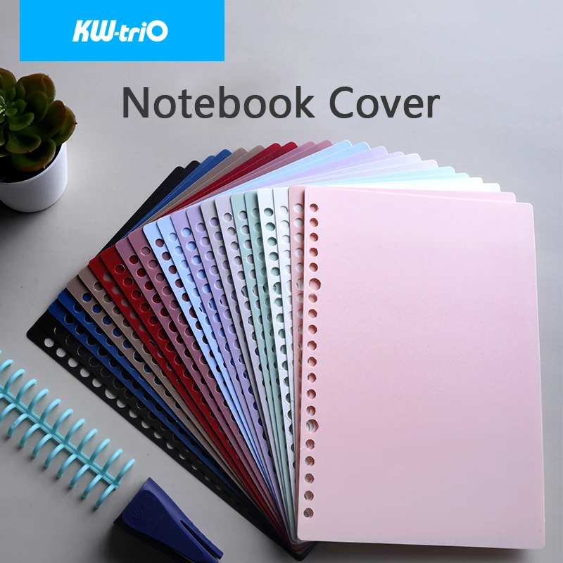 KW-triO A5 20 Hole Notebook Cover Binder Rings PP Matte Loose-leaf Cover Index Divider Separator Notebook Accessory Stationery