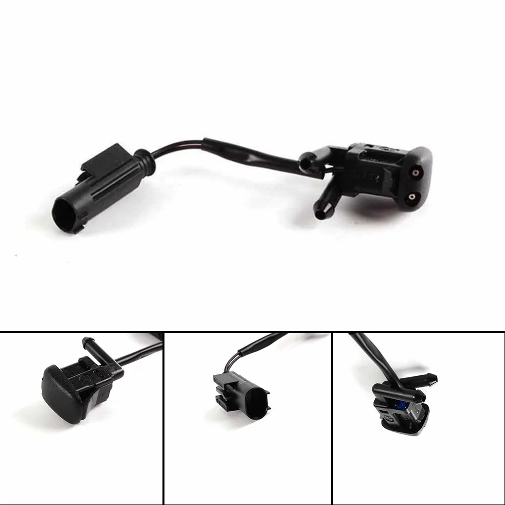 

Windshield Washer Nozzle 1pcs ABS Black Plug And Play Auto Accessories Direct Replacement 8361042 61 66 8 361 042