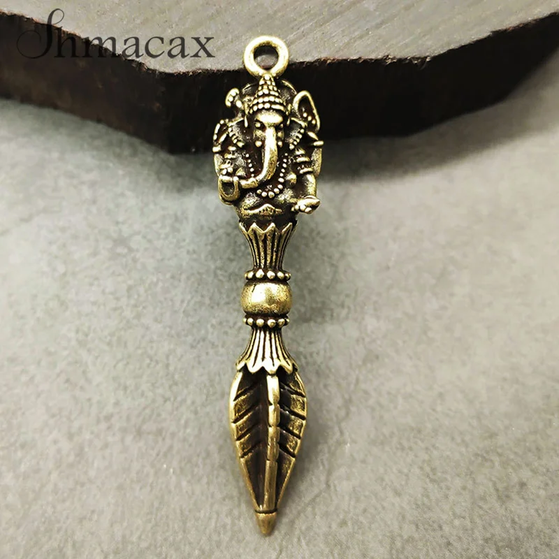 Ожерелье из чистой меди с изображением слона бога богатства