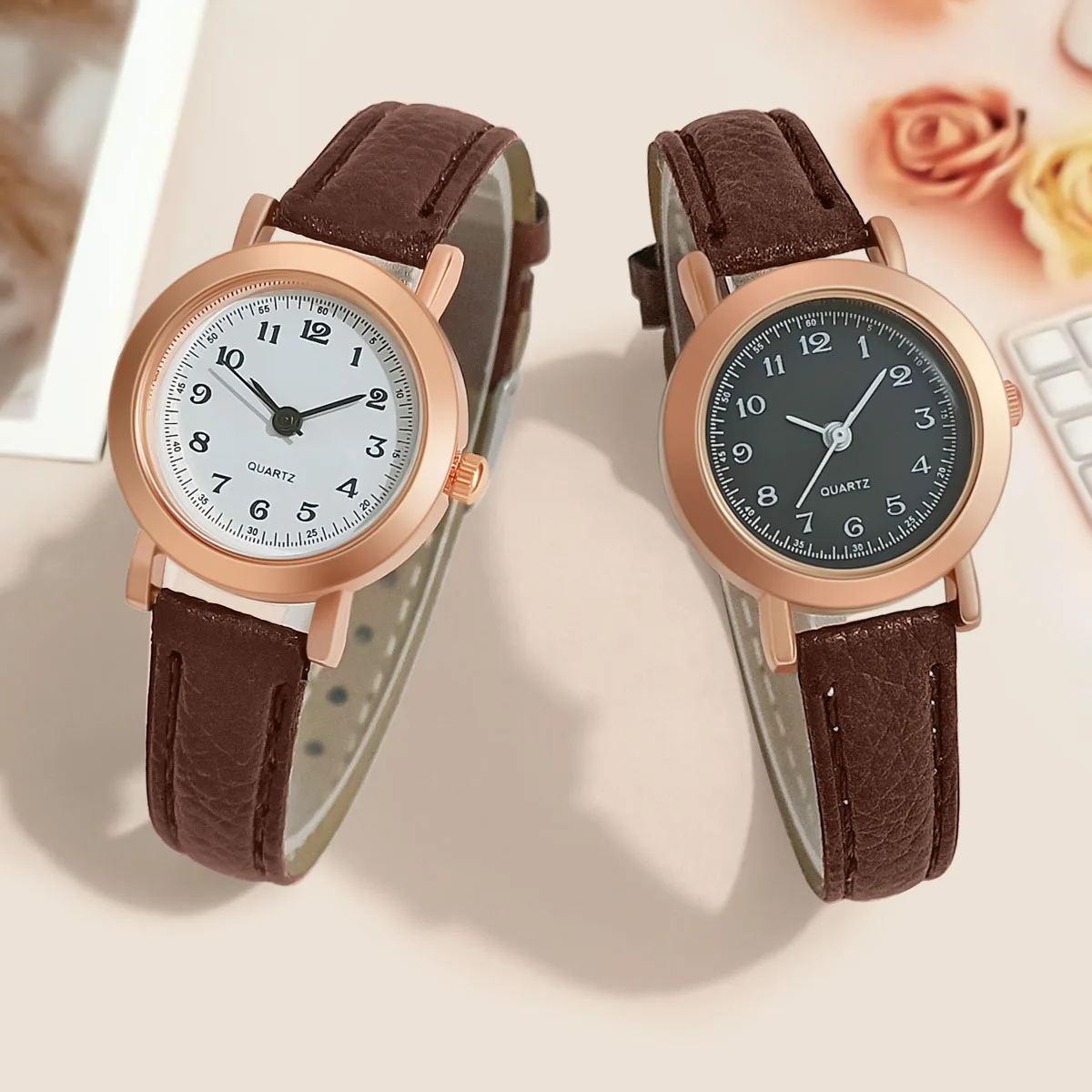 Изысканные простые женские деловые часы в стиле ретро кожаные брендовые модные