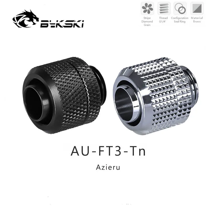 

Bykski 2pcs G1/4 MOD PC Water Cooling Fitting Connector for 3/8'' Hose Pipe 10x13mm Soft Tube AU-FT3-Tn