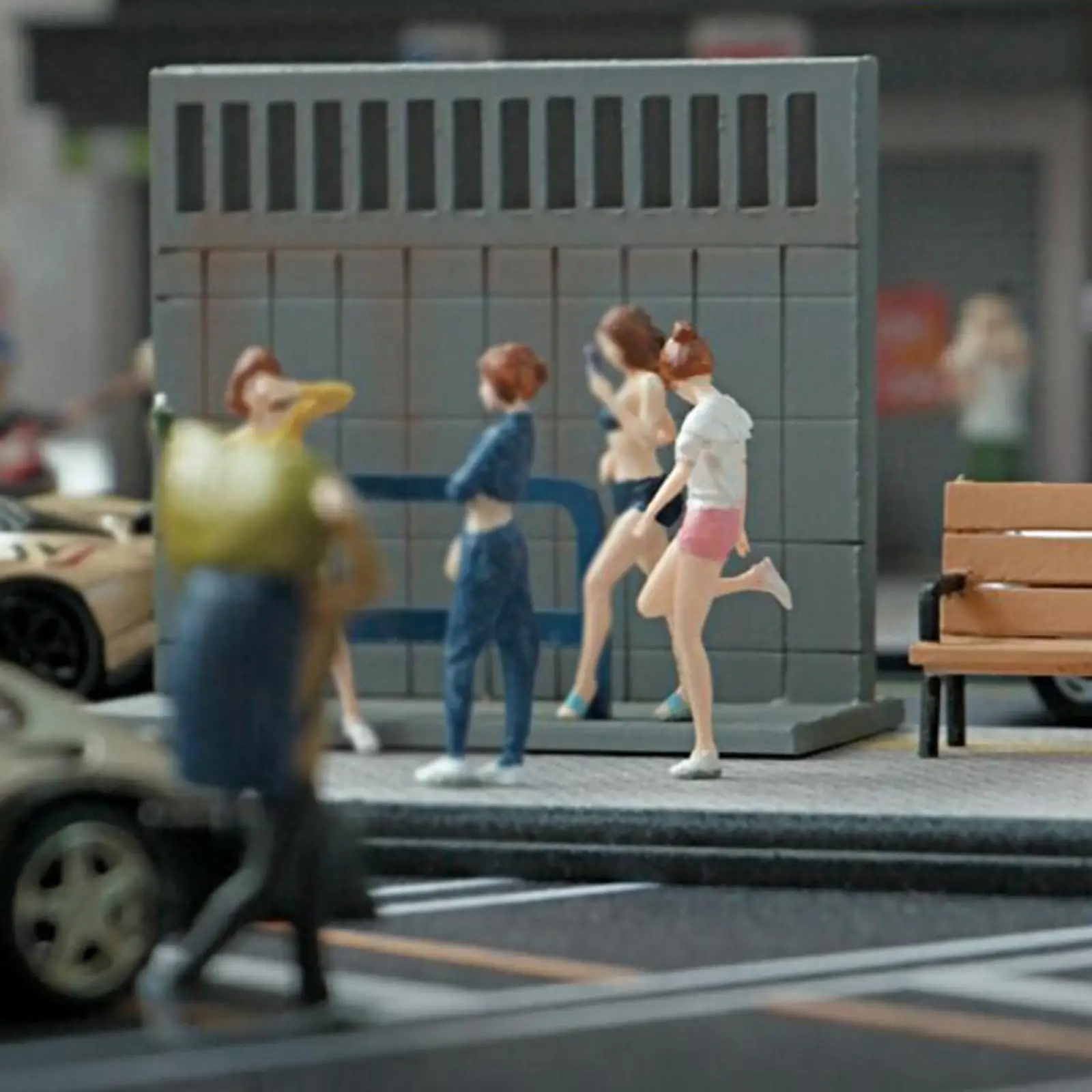 

Фигурки, расписанные вручную в виде Феи сада «сделай сам», масштаб 1:64