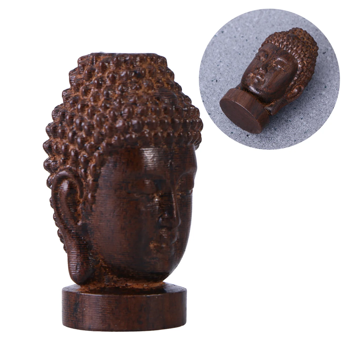 

Statue Statues Tiny Little Head Home Decorfigurinesbuddah Statute Small Zen Garden Budhas Wood Figure