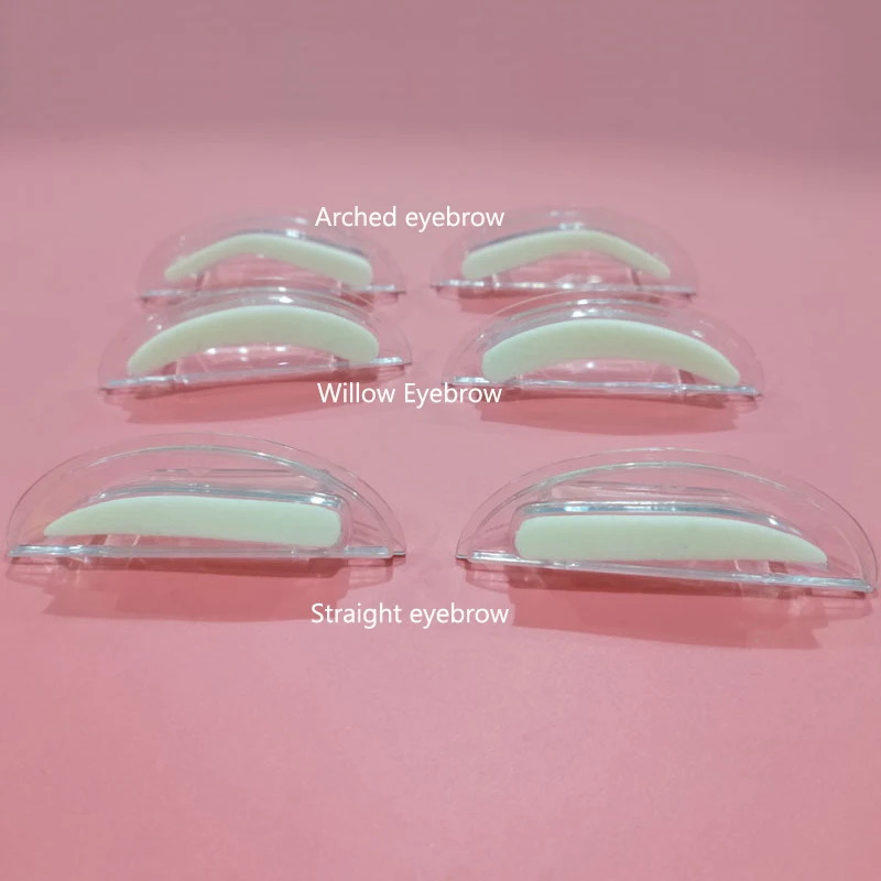 1 пара профессиональный трафарет с губкой для бровей ручкой ленивых быстрый